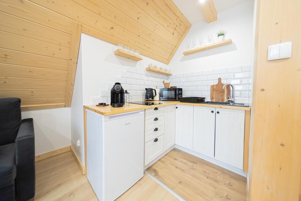 Kuchyňa alebo kuchynka v ubytovaní Apartamenty Zakopiańska Polana