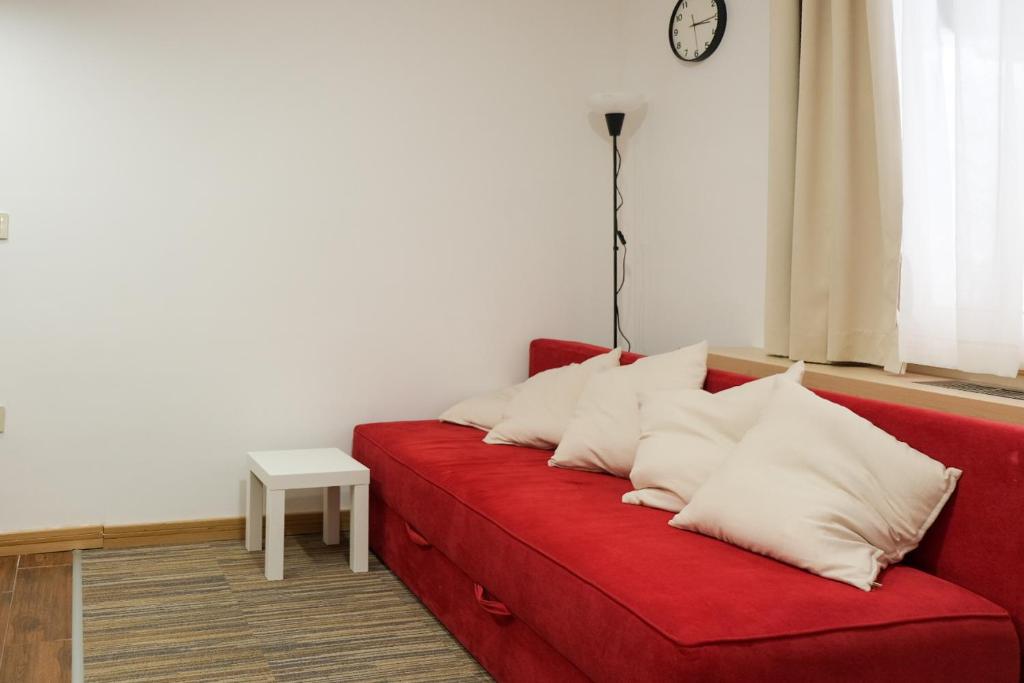 Postel nebo postele na pokoji v ubytování Apartments Pavle