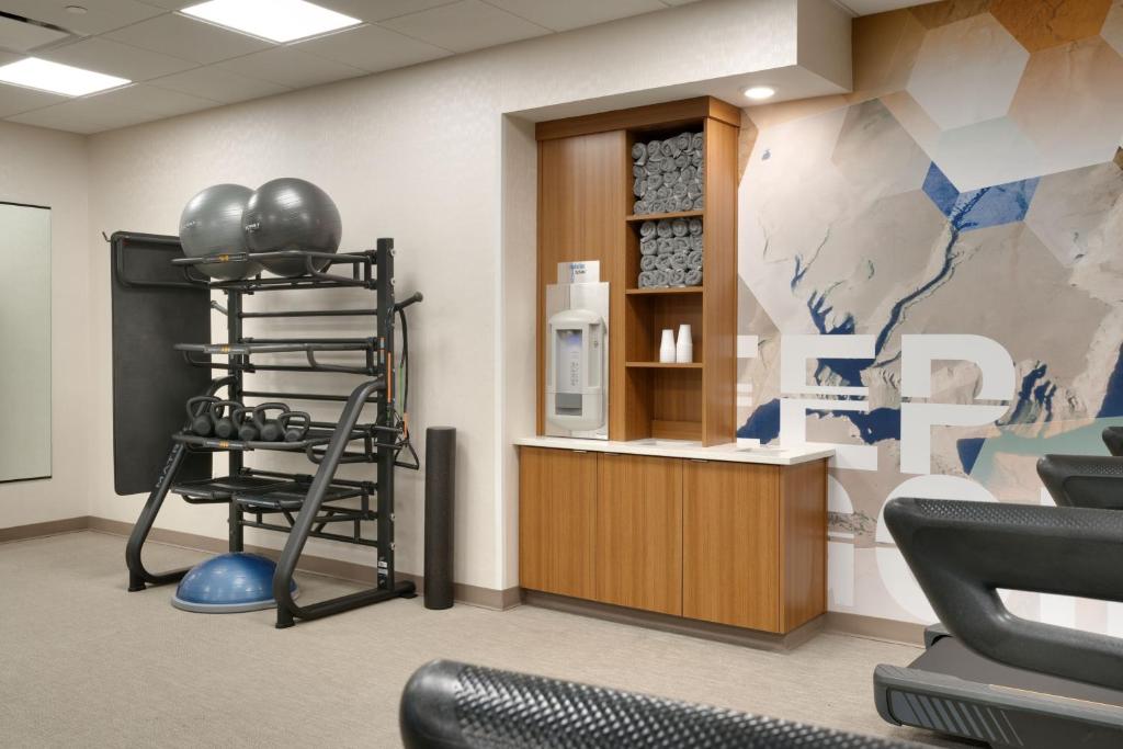 Fitness centrum a/nebo fitness zařízení v ubytování SpringHill Suites by Marriott Phoenix Scottsdale