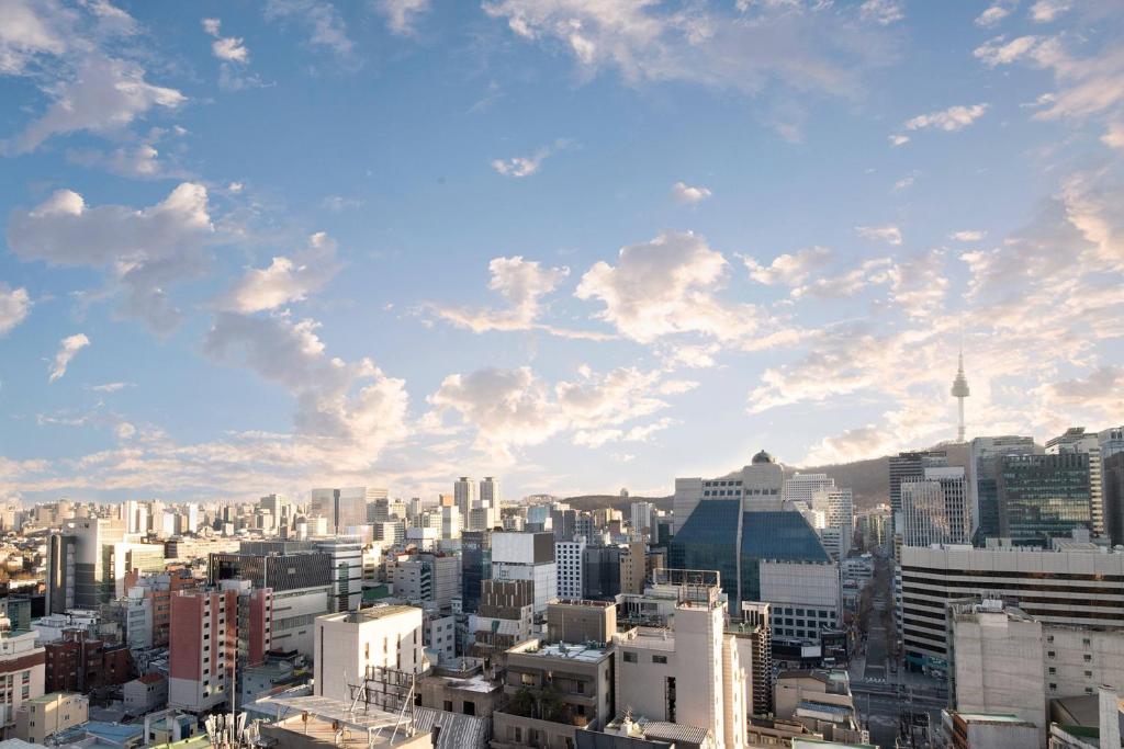 ホテルから撮影された、または一般的なソウルの景色