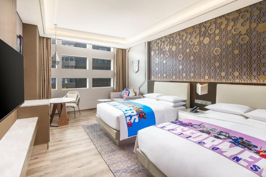 Postel nebo postele na pokoji v ubytování Shanghai Marriott Hotel Pudong South