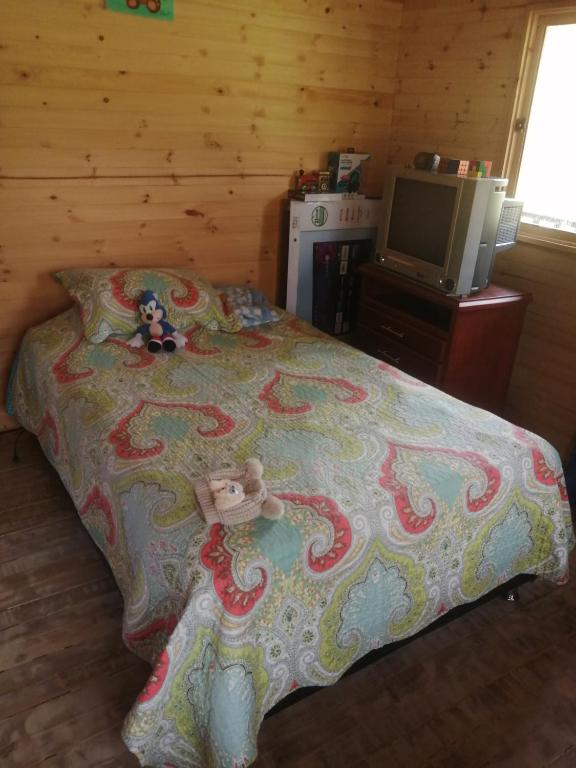 Postel nebo postele na pokoji v ubytování Finca Severo Refugio