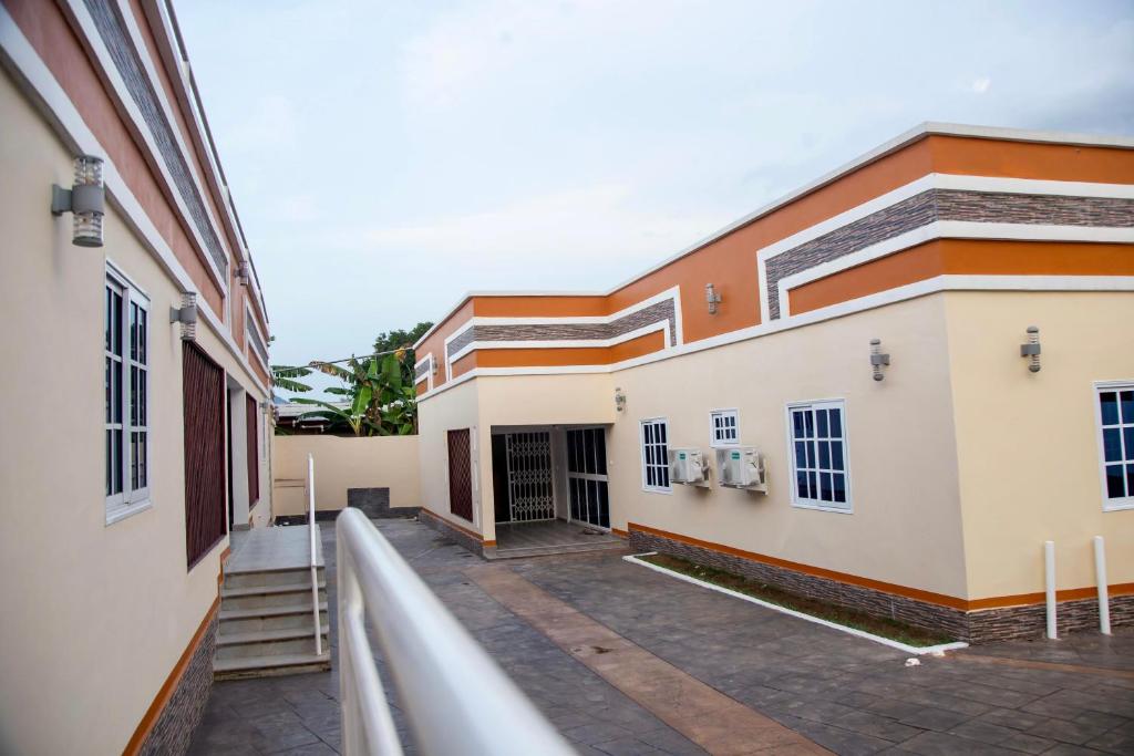 a view of a building from the outside at BryMac Hotel in Koforidua