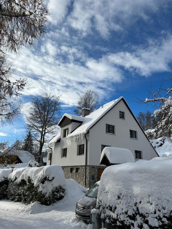 Apartmány u vleku - Podkrovní apartmán v zimě