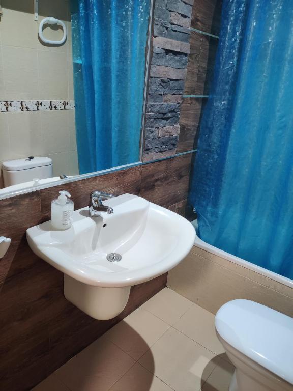 Koupelna v ubytování playa Almería zapillo loft