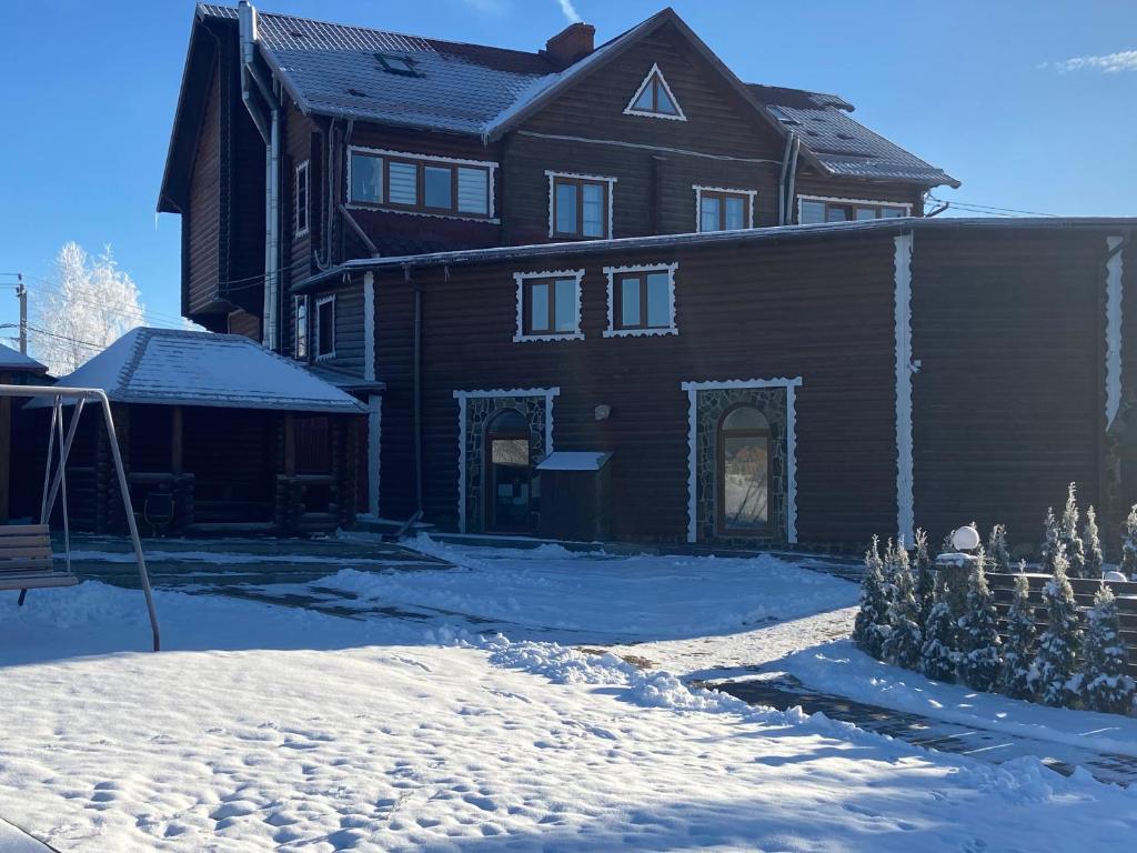 Panorama Karpat v zimě