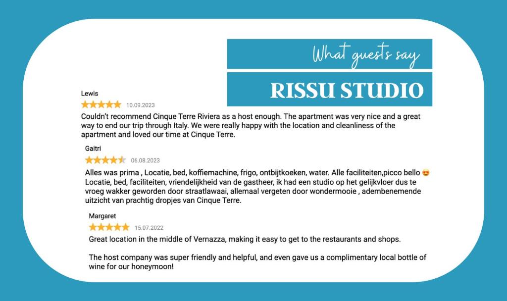 Fotografie z fotogalerie ubytování Rissu Nice Studio v destinaci Vernazza
