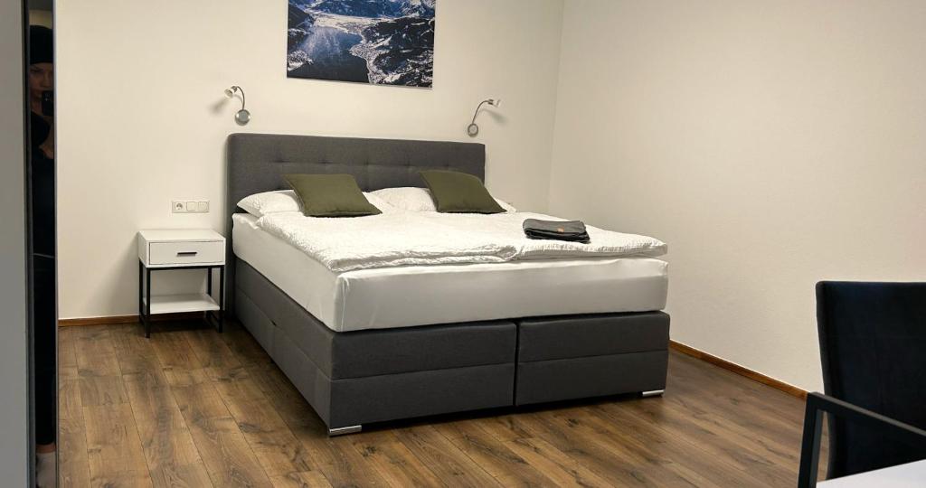 Postel nebo postele na pokoji v ubytování streitbergers. Appartement