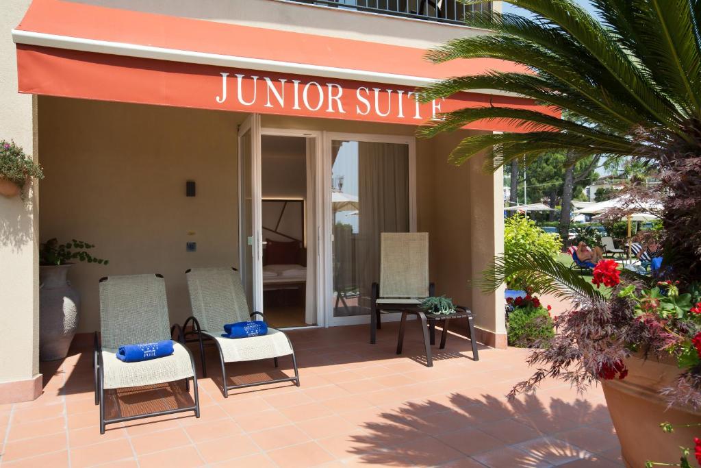 Patio nebo venkovní prostory v ubytování Hotel Campagnola