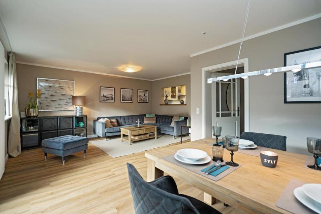 Posezení v ubytování Coastline Sylt