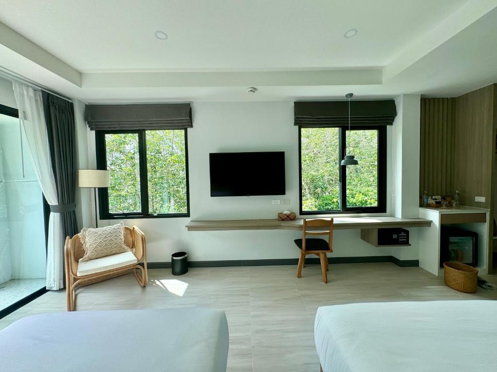 Postel nebo postele na pokoji v ubytování Keereen Resort - Ao Nang Krabi