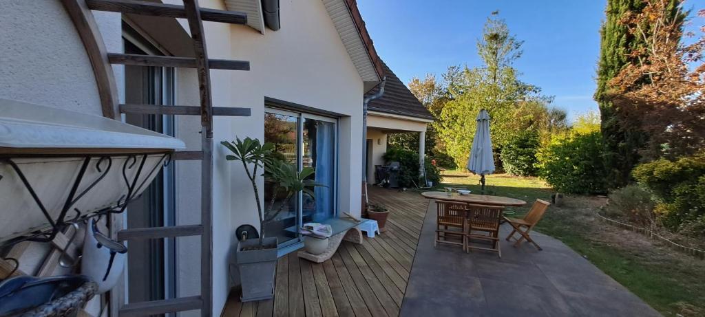 Balkón nebo terasa v ubytování Villa des Climats Bourgogne