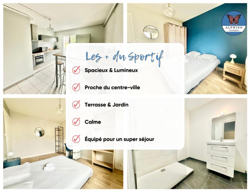 Ein Badezimmer in der Unterkunft Le Sportif, spacieux et moderne