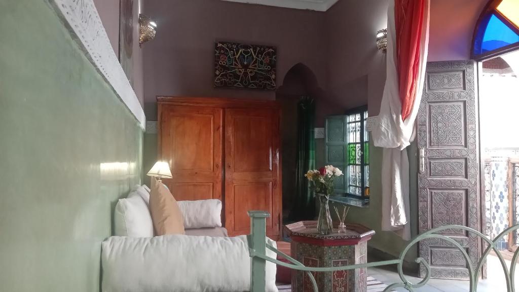 Posezení v ubytování Riad Maizie