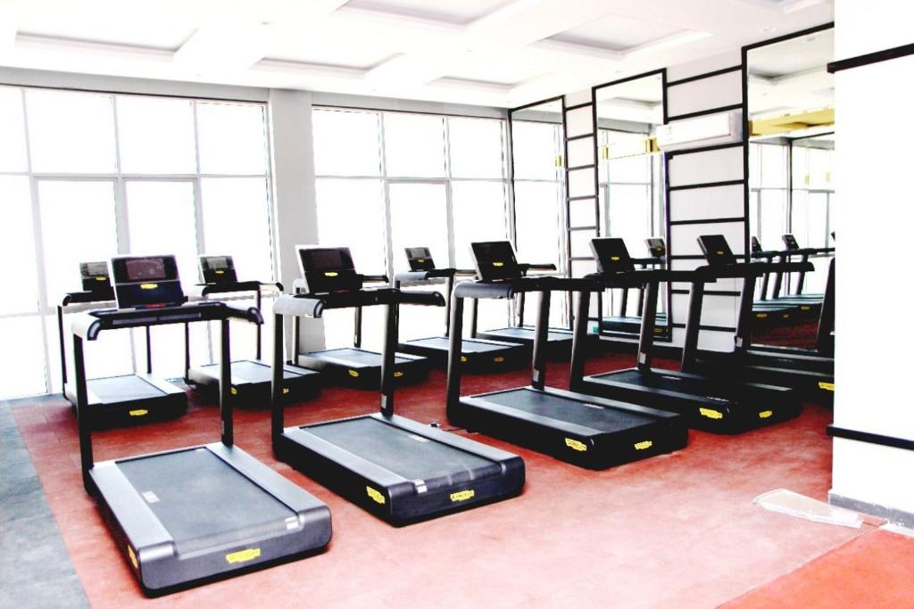 Fitness centrum a/nebo fitness zařízení v ubytování خيالى2