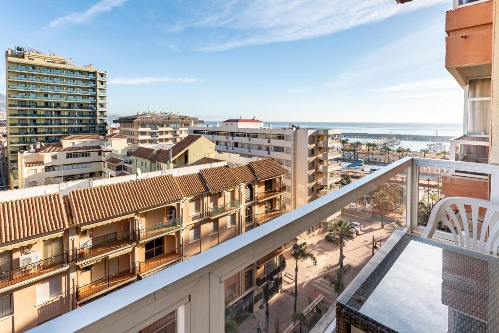Balkón alebo terasa v ubytovaní Pyr studio apartment