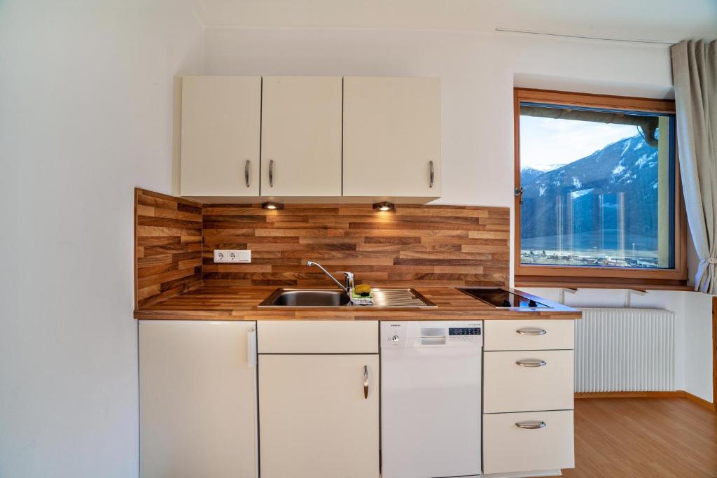 Kuchyň nebo kuchyňský kout v ubytování Langstein Wohnung Rose