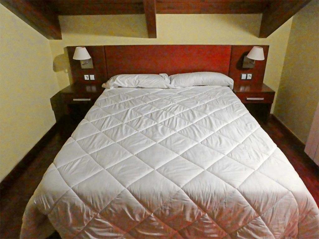 Postel nebo postele na pokoji v ubytování Apartamentos Villanua 3000