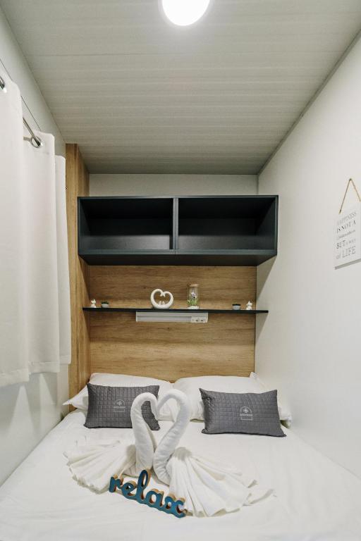 Postel nebo postele na pokoji v ubytování Glamping Lucky House