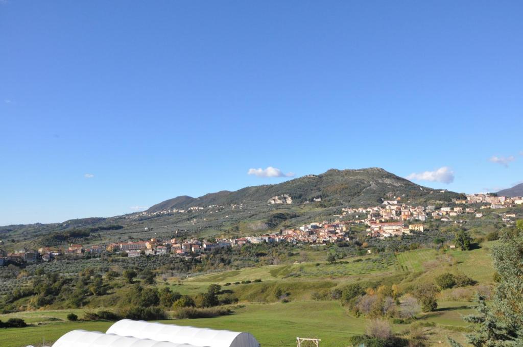 a town on top of a hill at La Vecchia Lanterna in Montecorvino Rovella