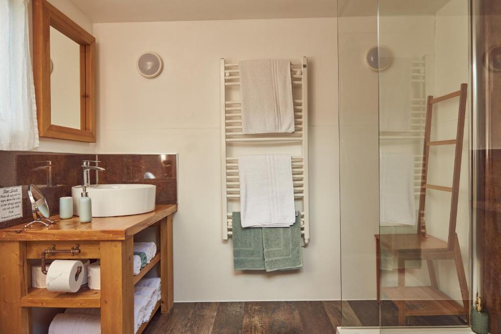 Koupelna v ubytování Tall Trees Glamping