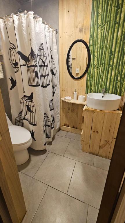 Ένα μπάνιο στο Lodge Los Bosques