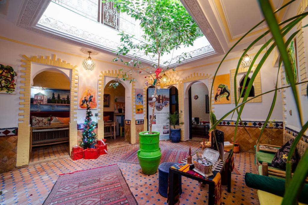 Zahrada ubytování Riad Eva