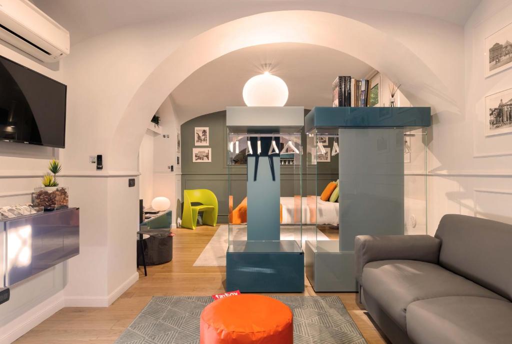 Zona d'estar a Lata Rana Colosseum Luxury Loft