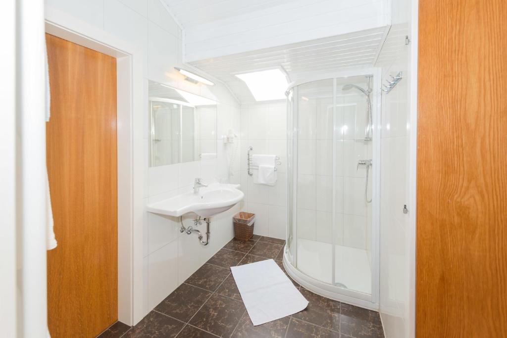 Koupelna v ubytování Landhaus Tritscher