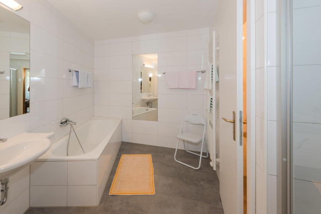 Koupelna v ubytování Landhaus Tritscher