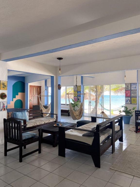 Posezení v ubytování Pronoia Casa de Playa