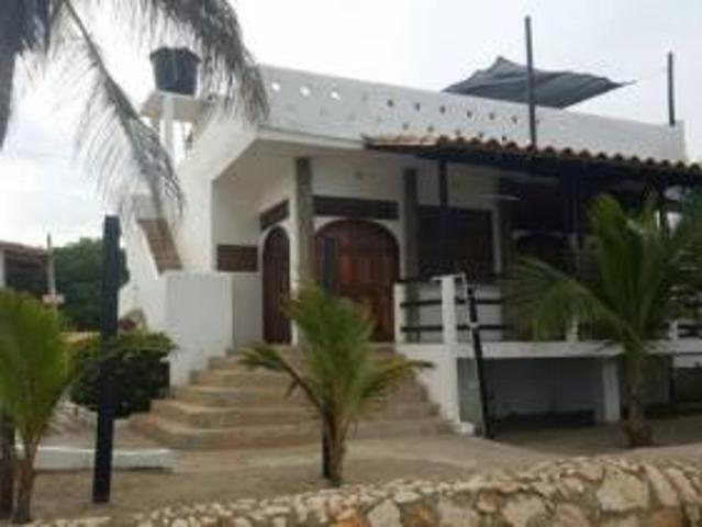 dom z palmą przed nim w obiekcie casa pernia w mieście San Silvestre