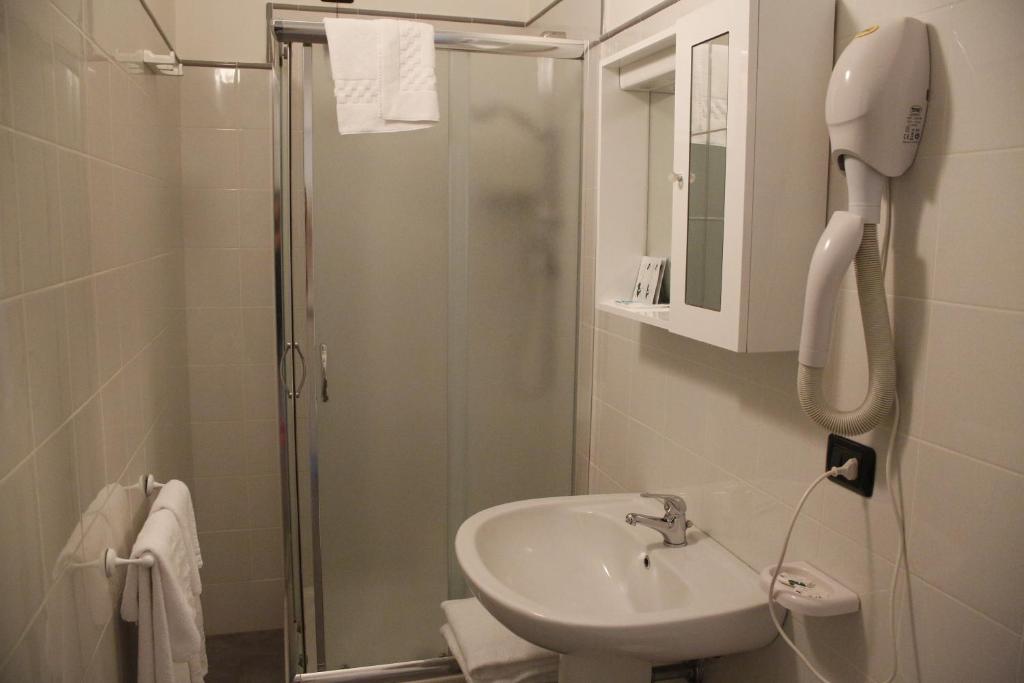 Koupelna v ubytování Hotel Narnia