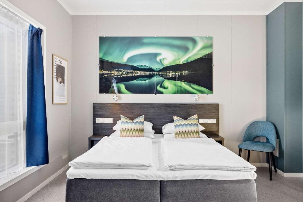 Postel nebo postele na pokoji v ubytování Aiden by Best Western Harstad Narvik Airport