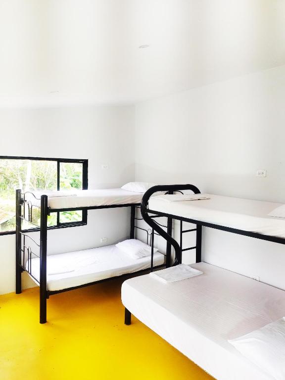 Postel nebo postele na pokoji v ubytování Amalaya Hostel