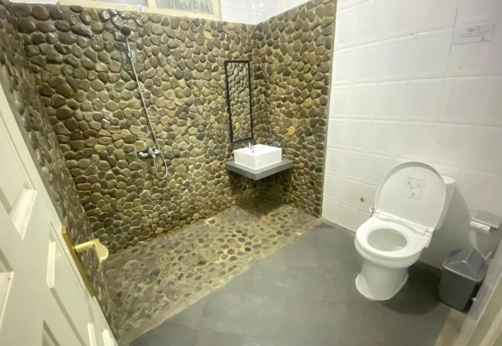 Koupelna v ubytování Sentosa Lodge