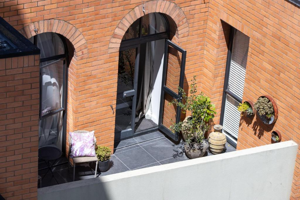 Balkón nebo terasa v ubytování Hotel 115