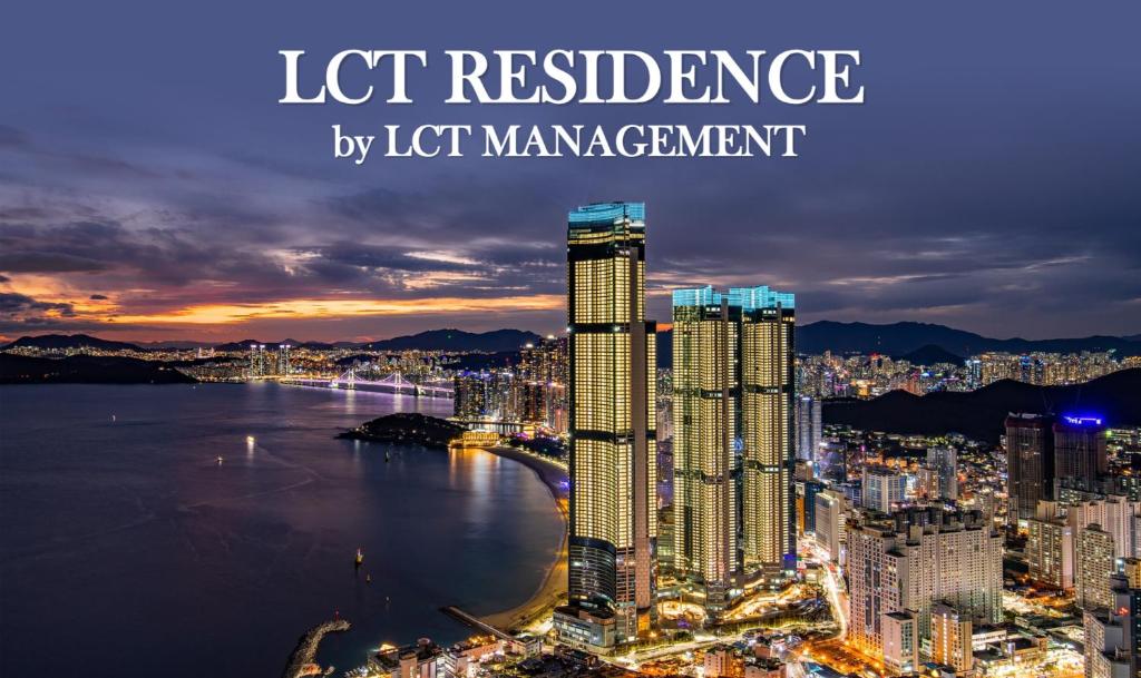 a picture of a city with the words lost resilience by lost management at LCT Residence in Busan