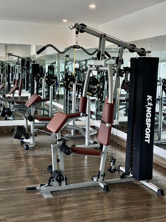 Fitness centrum a/nebo fitness zařízení v ubytování ViAn Hotel And Spa Danang