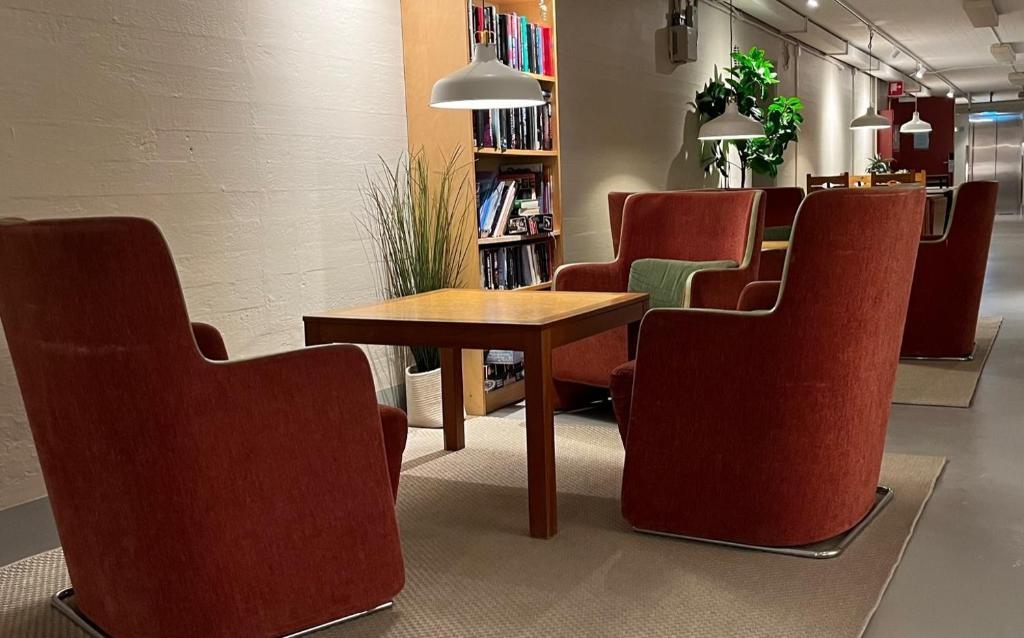 Posezení v ubytování Kvibergs Vandrarhem - Hostel