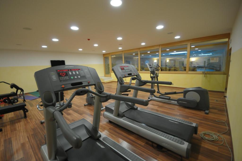 Fitness centrum a/nebo fitness zařízení v ubytování Sporting Hotel