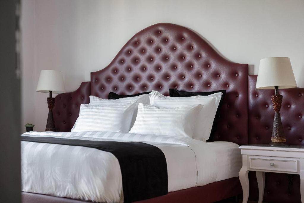 Posteľ alebo postele v izbe v ubytovaní Acropolis Elegant Penthouse