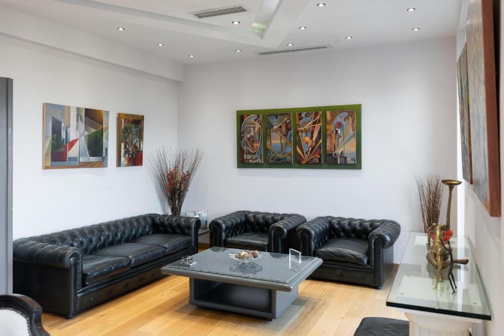 Posedenie v ubytovaní Acropolis Elegant Penthouse