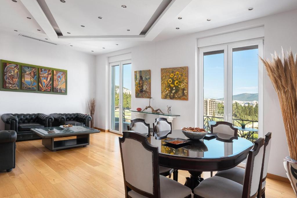 Posedenie v ubytovaní Acropolis Elegant Penthouse