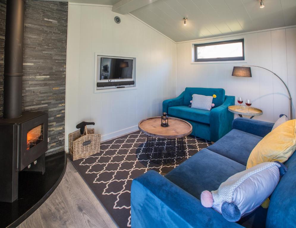 Posezení v ubytování Sauchope Links Holiday Lodge and Glamping Park