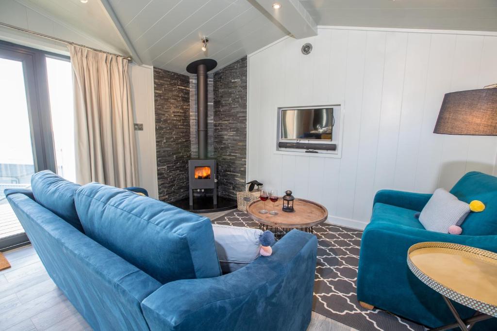 Posezení v ubytování Sauchope Links Holiday Lodge and Glamping Park