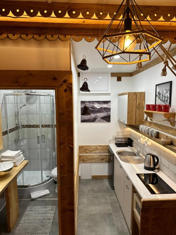 Kúpeľňa v ubytovaní Willa Mrzonka Guesthouse