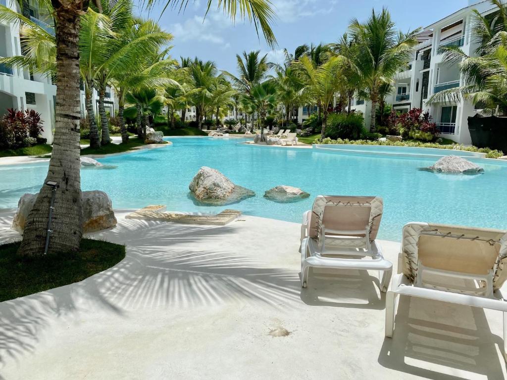Πισίνα στο ή κοντά στο Apartment with garden, Beautiful place on Estrella Dominicus-Bayahibe