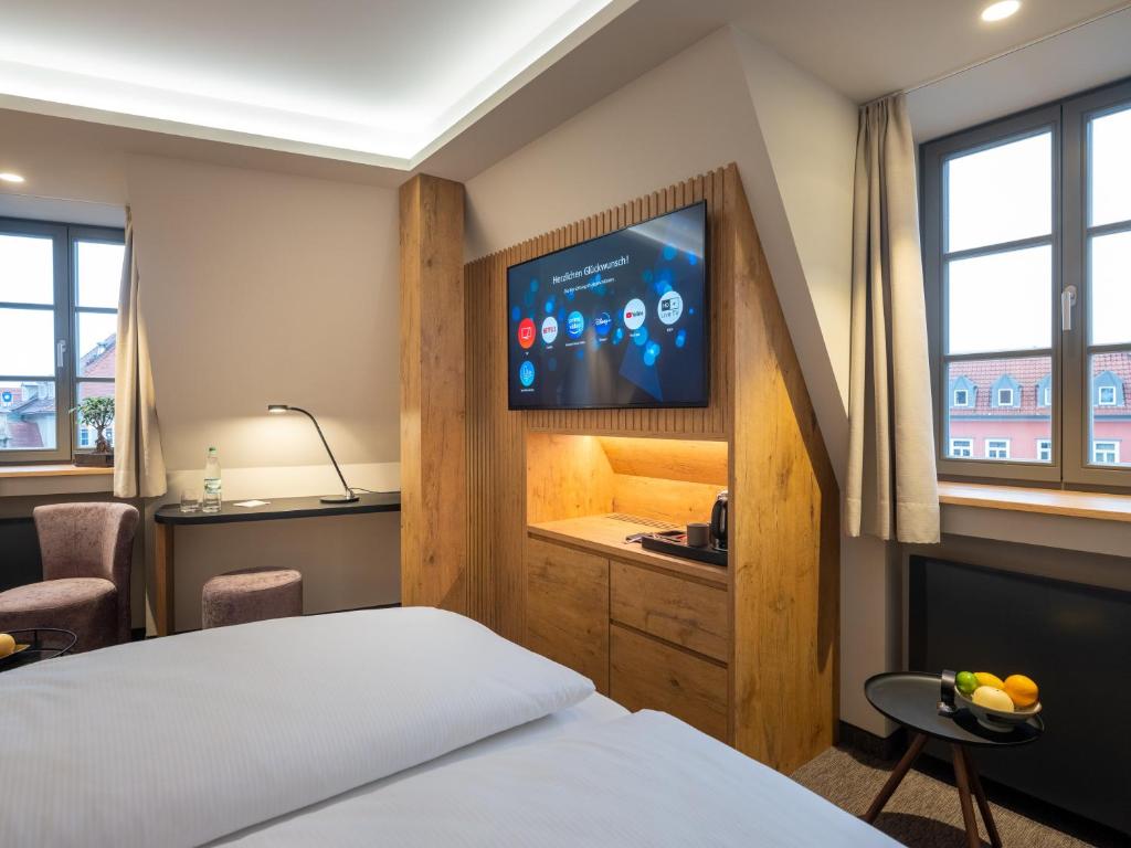 Postel nebo postele na pokoji v ubytování NASHI Rooms