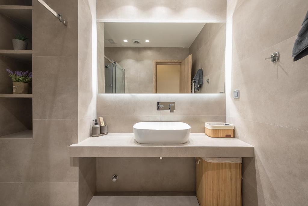 A bathroom at Panathenaic Stadium By Greece Apartments